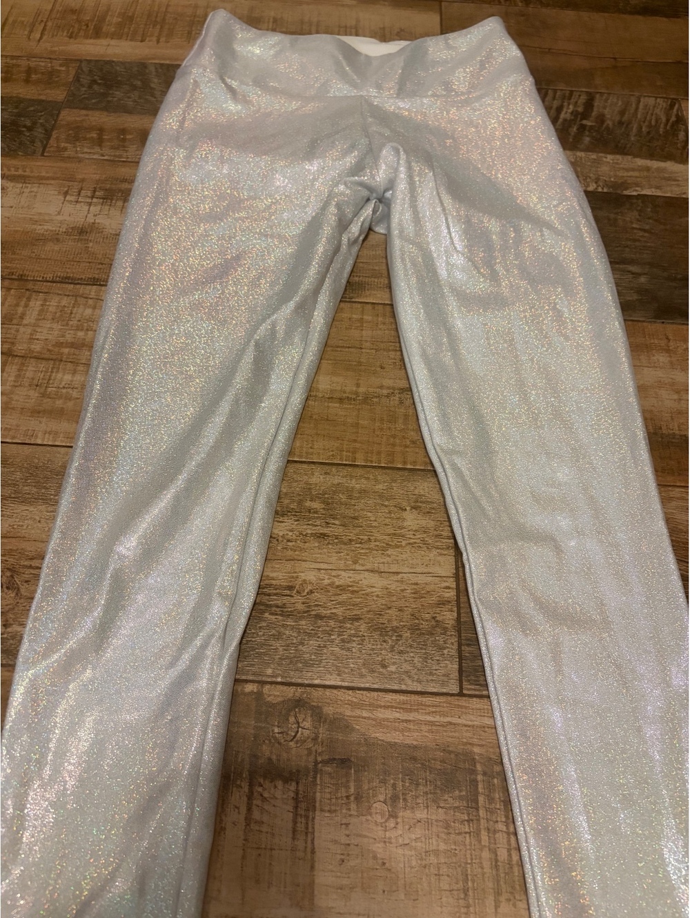 Shimmery Sparkle Glitter High Waist Leggings Size Small